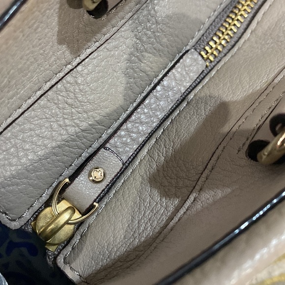 ♠️ Kate spade beautiful gray leather large top handle satchel shoulder bag ♠️ - Picture 12 of 16